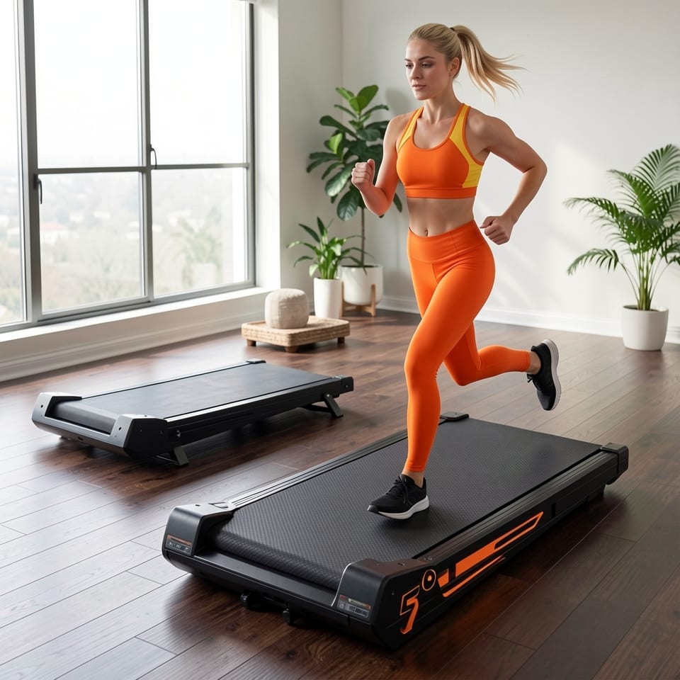 2-in-1 Under Desk Treadmill with Vibration Plate 2.5HP Brushless Motor Walking