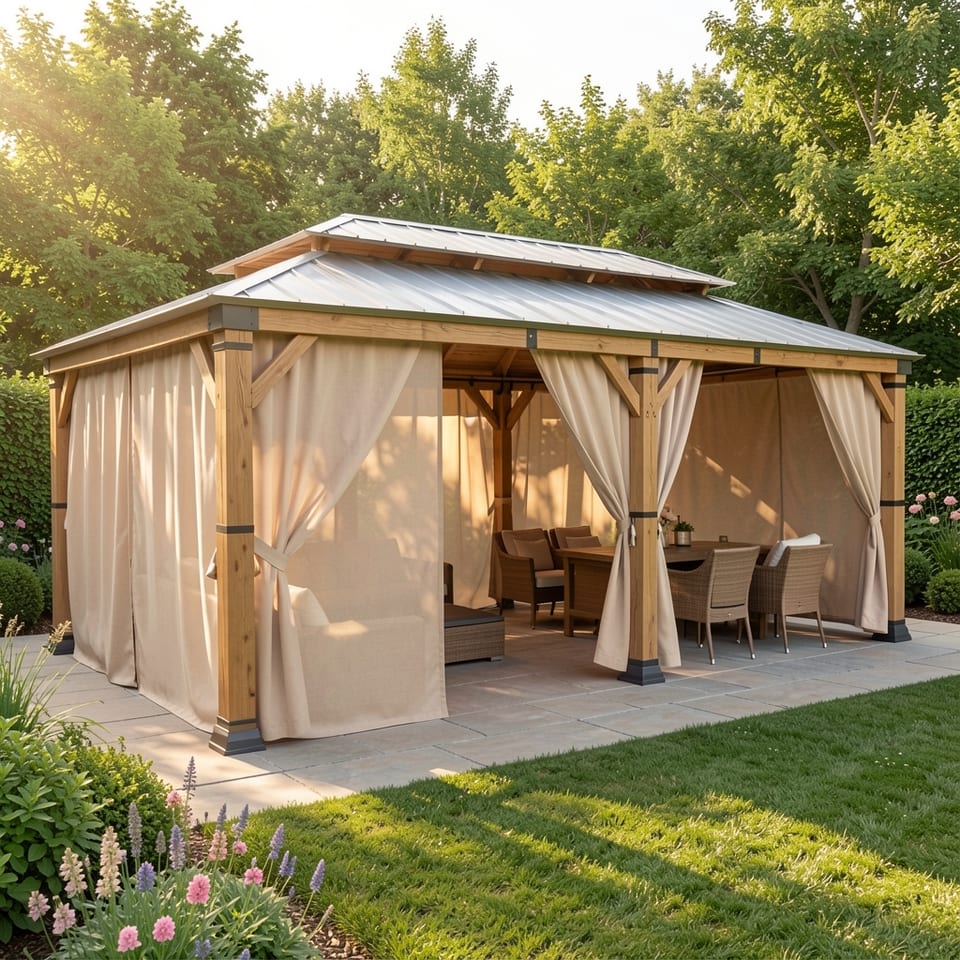 STOCK Available in USA Mini Quantity 1 Piece 12x20 ft Outdoor Double Roof