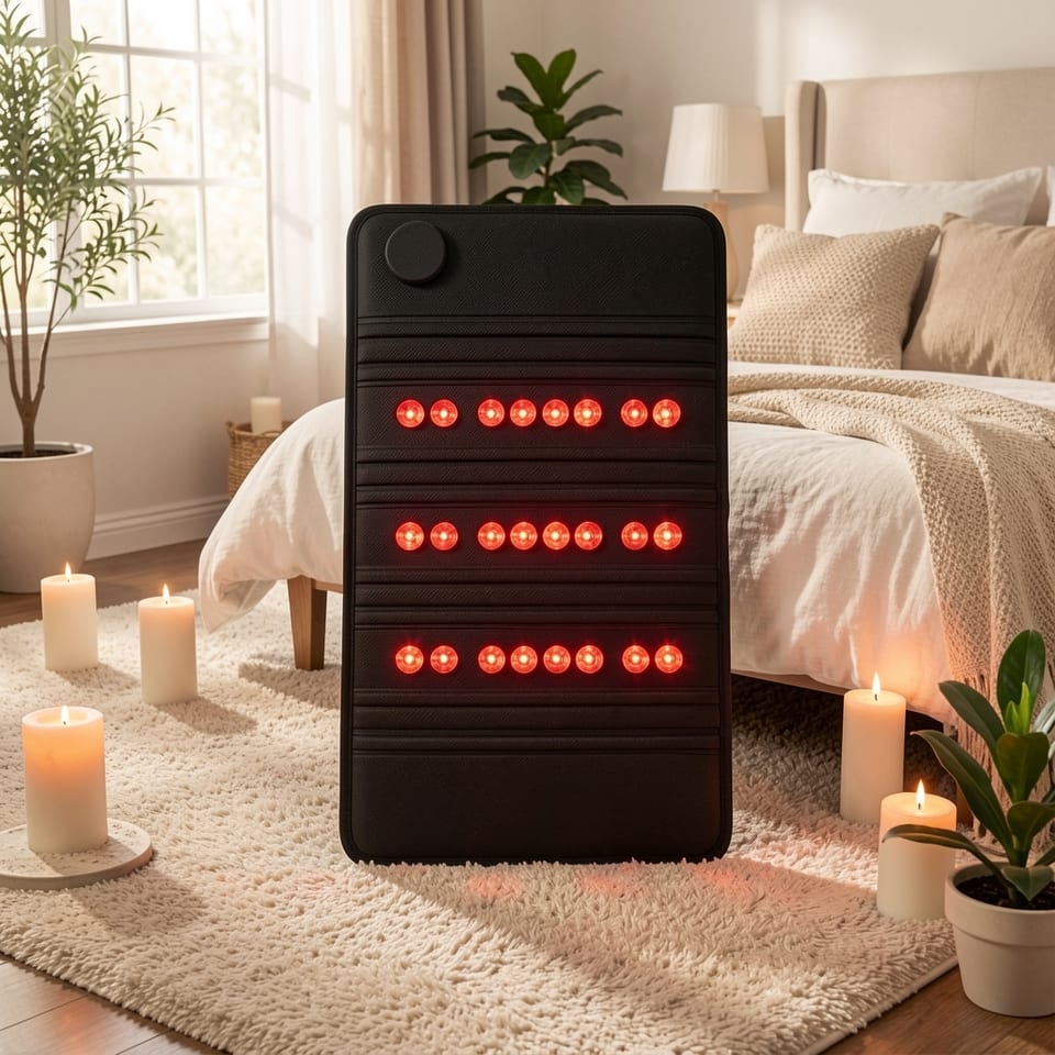 US Local Stock Massage E2608 Amethyst Mat Reliable Red Light Cushion Sleep PEMF