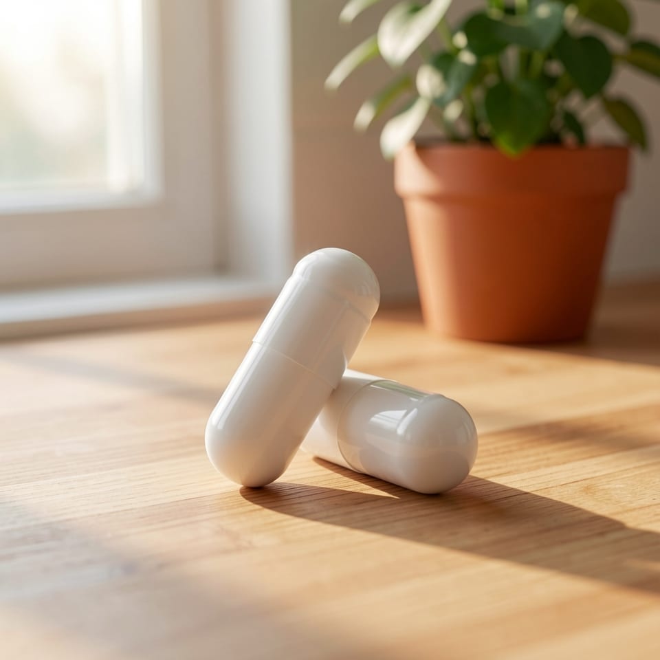 Magnesium Glycinate Capsules bottle on a clean background